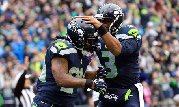 Marshawn Lynch accounted for 143 total yards and two touchdowns in Seattle’s win over Oakland...