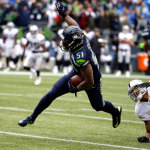 3. Bruce Irvin's pick-six, Week 9 vs. Oakland: Not to be confused with the second interception that Bruce Irvin returned this year, which occurred in Week 17 against St. Louis after Bobby Wagner batted a pass right to him. Irvin did this one on his own, first tipping the pass from Raiders quarterback Derek Carr into the air, then catching it himself and returning it 35 yards for a touchdown.