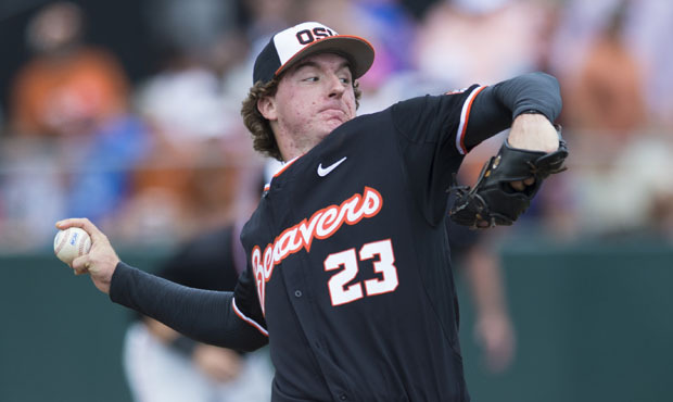 Andrew Moore was the second of two right-handed pitchers taken by the M’s in the MLB Draft Mo...