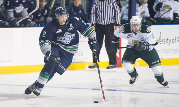 Defenseman Jerret Smith is expected to receive an invite to an NHL training camp. (Thunderbirds pho...
