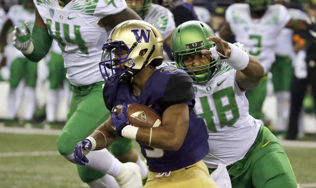 Myles Gaskin and the Washington run game will be a big part of the Huskies' game plan vs. Oregon. (...