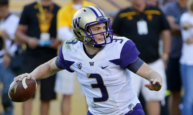 UW’s true freshman quarterback Jake Browning has been plagued by inconsistency at points this...