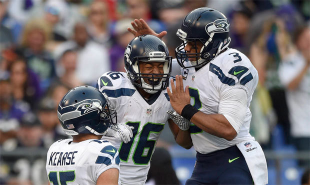 Russell Wilson threw five touchdown passes and as Seattle won for the sixth time in seven games. (A...