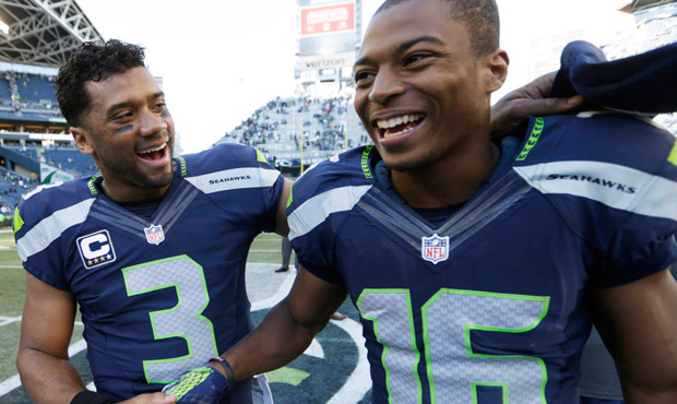 Seahawks quarterback Russell Wilson says he could throw a 70-plus yard Hail Mary if need be. (AP)...