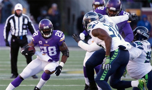 Seattle held NFL rushing champ Adrian Peterson to just over 2 yards per carry in two meetings this ...