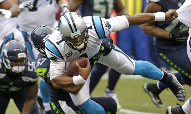 Cam Newton and the Panthers hold a Week-6 win over the Seahawks at CenturyLink in the regular seaso...