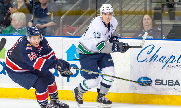 Mathew Barzal set up three of Seattle’s four goals in its 4-2 win over Regina Friday night. (...