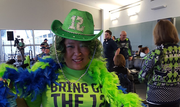 Kim Cassetto and her husband partied at Gate C9 on Saturday before boarding Alaska Airlines’ ...