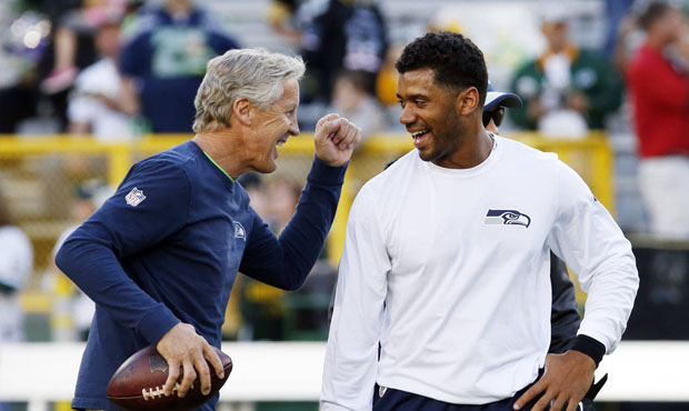 Pete Carroll plans to put Seahawks quarterback Russell Wilson through a Master’s program, of ...