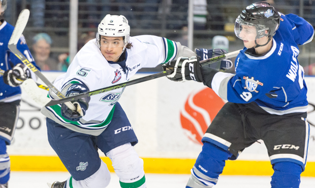 Seattle ended Victoria’s 11-game winning streak with a 4-2 victory Sunday evening. (T-Birds p...