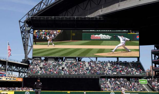 The Mariners say Safeco Field will have the largest scoreboard in Major League Baseball and among t...