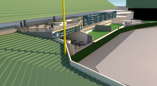 The Mariners have announced plans for a new gathering place and restaurant in left field called &#8...