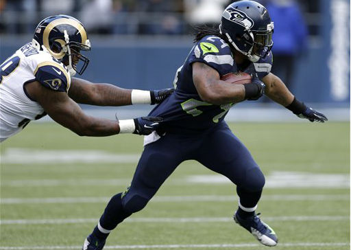 Led by running back Marshawn Lynch, Seattle ran on a league-leading 55 percent of its offensive pla...