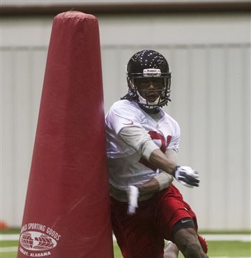 Former Washington cornerback Desmond Trufant, a first-round pick by the Falcons, showed off his spe...