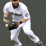 Seattle Mariners center fielder Dustin Ackley has quite a beard. (AP Photo/Ted S. Warren)