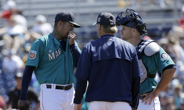 Felix Hernandez allowed four runs, all in the first inning, in three innings of work on Wednesday. ...