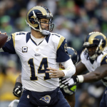 St. Louis Rams quarterback Shaun Hill (14) passes against the Seattle Seahawks in the second half of an NFL football game, Sunday, Dec. 28, 2014, in Seattle. (AP Photo/John Froschauer)