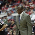 
              Washington State head coach Ernie Kent instructs his team during the first half of an NCAA college basketball game against Colorado, Saturday, Jan. 23, 2016, in Pullman, Wash. (AP Photo/Young Kwak)
            
