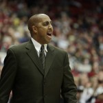               Washington head coach Lorenzo Romar instructs his team during the first half of an NCAA college basketball game against Washington State, Saturday, Jan. 9, 2016, in Pullman, Wash. (AP Photo/Young Kwak)
            